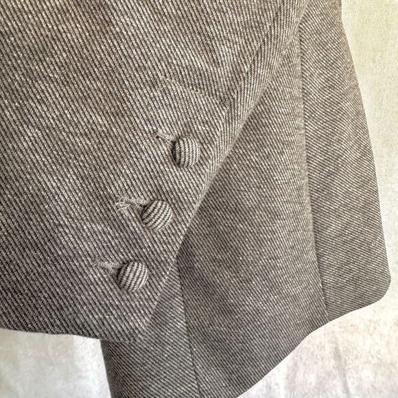 NWT Melissa McCarthy Seven7 Blazer Size M Open Front Gray Pockets Career Office - Picture 7 of 16